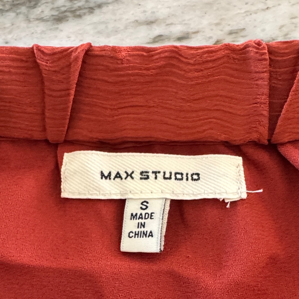 Max Studio Rust Mini Skirt - Picture 2 of 4
